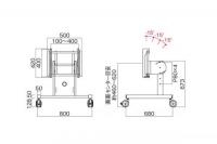 ハヤミ(HAYAMI) ディスプレイスタンド　PH-805　(55V型くらいまで対応)