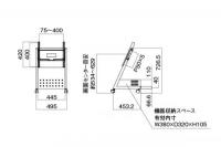 ハヤミ(HAYAMI) ディスプレイスタンド　XS-3247L　(49V型くらいまで対応)