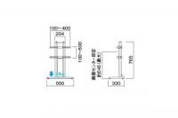 ハヤミ(HAYAMI) ディスプレイスタンド　RF-550  (55V型くらいまで対応)
