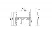 ハヤミ(HAYAMI) 壁掛金具 MH-851W(85V型くらいまで対応)