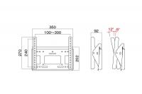 ハヤミ(HAYAMI) 壁掛金具 MH-453W(43V型くらいまで対応)