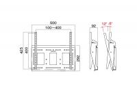 ハヤミ(HAYAMI) 壁掛金具 MH-653W(55V型くらいまで対応)