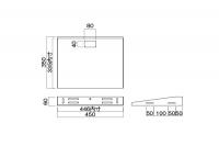 ハヤミ(HAYAMI) 壁掛金具 MHシリーズオプション　棚板シングル